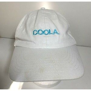 COOLA Suncare White Adjustable Strap Baseball Hat Cap